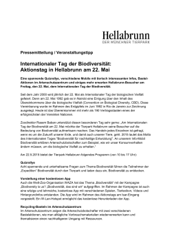 Internationaler Tag der Biodiversität