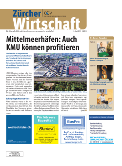 Auch KMU können profitieren - Kantonaler Gewerbeverband Zürich