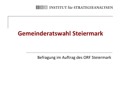 Befragung Gemeinderatswahl Steiermark 2015