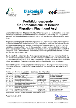 Migration – Flucht - EEB Niedersachsen
