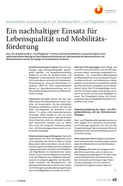 Ein nachhaltiger Einsatz f&uuml;r Lebensqualit&auml;t und Mobilit&auml;tsf&ouml;rderung
