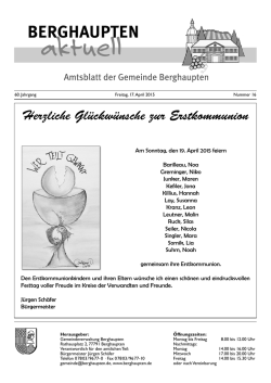 Herzliche Gl&uuml;ckw&uuml;nsche zur Erstkommunion