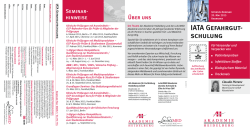 IATA Gefahrgut- schulung
