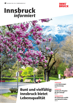 Bunt und vielfältig: Innsbruck bietet Lebensqualität
