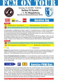 FCM - on - Tour - 1. FC Magdeburg
