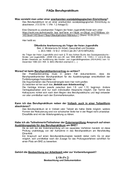 FAQs Berufspraktikum - Berufskolleg Ehrenfeld