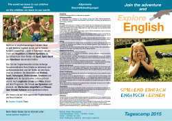 Anmeldung 2015 - Explore English