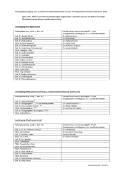 Prüfungsberechtigte