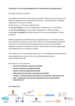 Infotage Einladung - Stiftung Deutsch