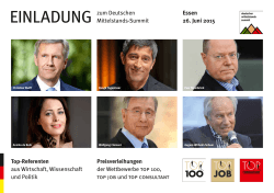Preisverleihung - Deutscher Mittelstands