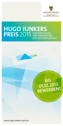 flyer-hjp-2015 - Hugo-Junkers-Preis für Forschung und Innovation