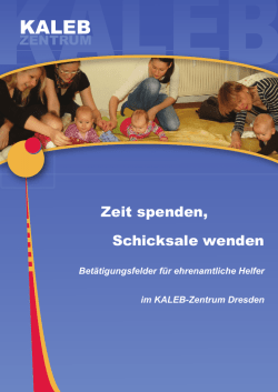 Ehrenamtsbrosch&uuml;re - KALEB Dresden e.V.