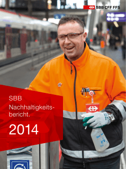 Nachhaltigkeitsbericht 2014 - SBB Geschäfts