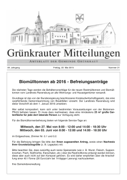 Amtsblatt Nr. 21 vom 22.05.2015