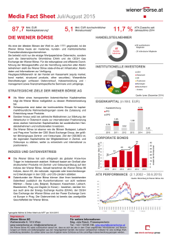 Media Fact Sheet - Die Wiener Börse