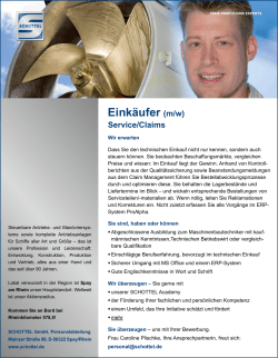 Eink&auml;ufer (m/w) Service/Claims