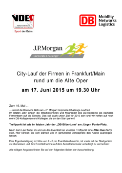 Informationen zum Lauf