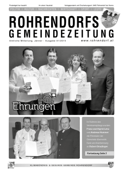 GEMEINDEzEItuNG Ehrungen