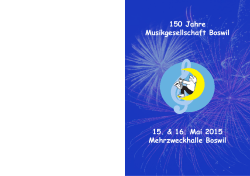 Festführer als PDF öffnen - Musikgesellschaft Boswil