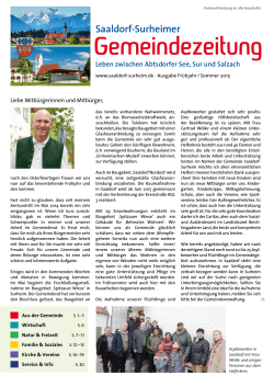 Gemeindezeitung - Gemeinde Saaldorf