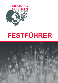 FESTFÜHRER - Musiktag 2015 in Uettligen