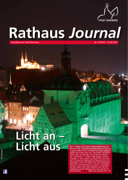 Rathaus Journal Nr: 07 vom 27.03.2015