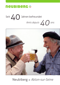 Festschrift zu 40 Jahre Partnerschaft zwischen Neubiberg und Ablon
