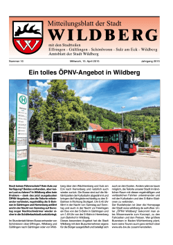 Mitteilungsblatt 16. KW (15.04.2015)