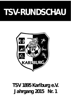 TSV-RUNDSCHAU - TSV Karlburg