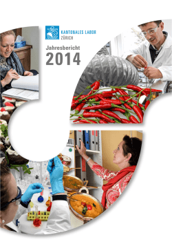 Jahresbericht 2014 (PDF, 118 Seiten, 6 MB)