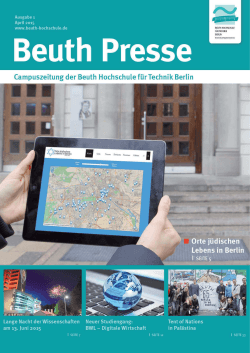 Beuth 1|15 - Beuth Hochschule für Technik Berlin