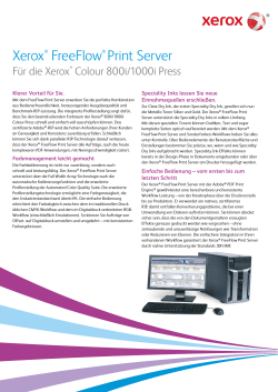 Xerox® FreeFlow® Print Server