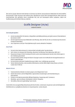 Grafik Designer (m/w)