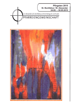 Ausgabe 2015_21 - Pfarreiengemeinschaft Lingen-Süd