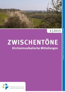 Heft 1/2015 - Kirchenmusik EKM