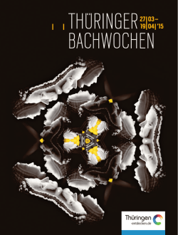 Programm der Thüringer Bachwochen 2015