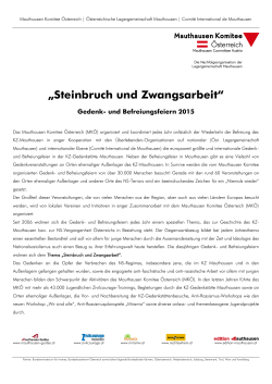 und Befreiungsfeiern 2015 - Mauthausen Komitee Österreich