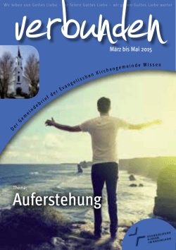 Gemeindebrief Wissen 2_2015 - Evangelische Kirchengemeinde