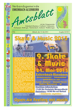 Amtsblatt 20/2015 - Verbandsgemeinde Hochspeyer
