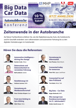 Programm zum - Automobilwoche Konferenz