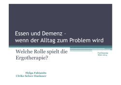 Essen und Demenz – wenn der Alltag zum Problem wird