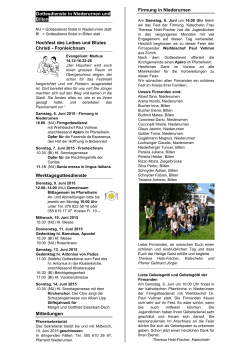Pfarrblatt Nr. 24 vom 6.