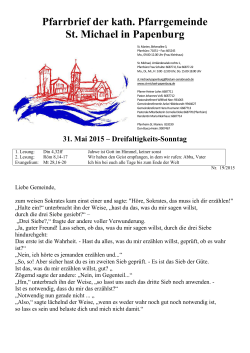 Nr. 19-31.05.2015 - St. Michael Papenburg: Startseite