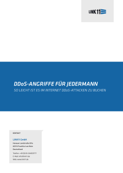 DDoS-ANGRIFFE FÜR JEDERMANN