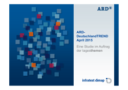 ARD- DeutschlandTREND April 2015