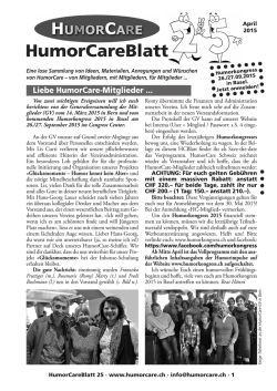 HumorCareBlatt 25