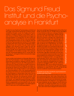 Das Sigmund Freud Institut und die Psycho