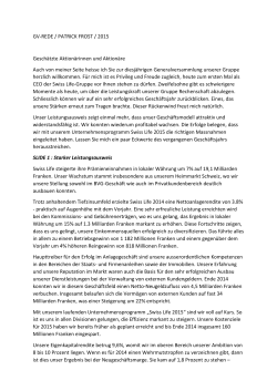 GV-REDE / PATRICK FROST / 2015 Gesch&auml;tzte