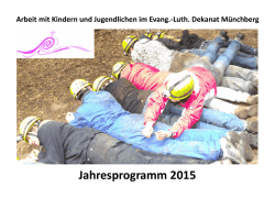Jahresprogramm EJ 2015
