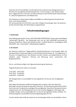 Die Teilnahmebedingen als PDF herunterladen